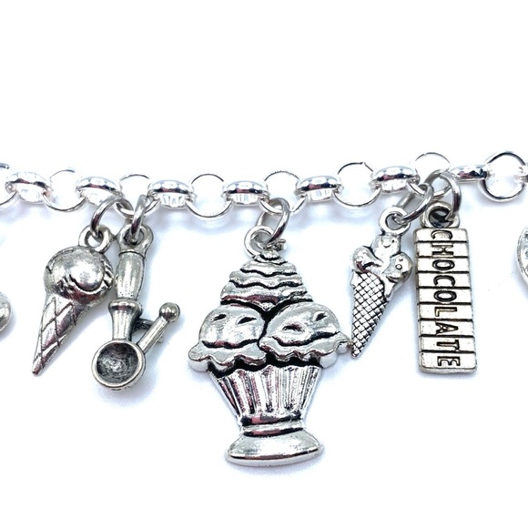 I Love Ice Cream Charm Bracelet - Picture 5 of 7